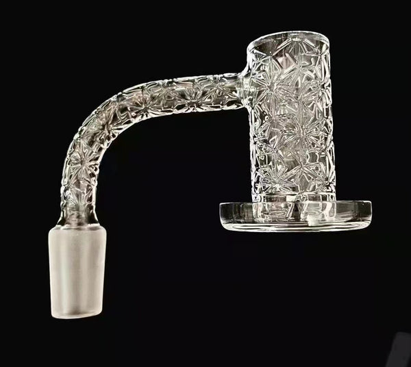 flowery pattern quartz banger-full weld